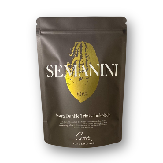 Extra Dunkle Trinkschokolade SEMANINI 80%