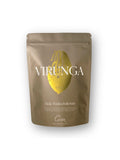 Verpackung Virunga, helle Trinkschokolade von Cortez Schokoladen, 55% Kakao, Zip-Beutel voll recyclebar.