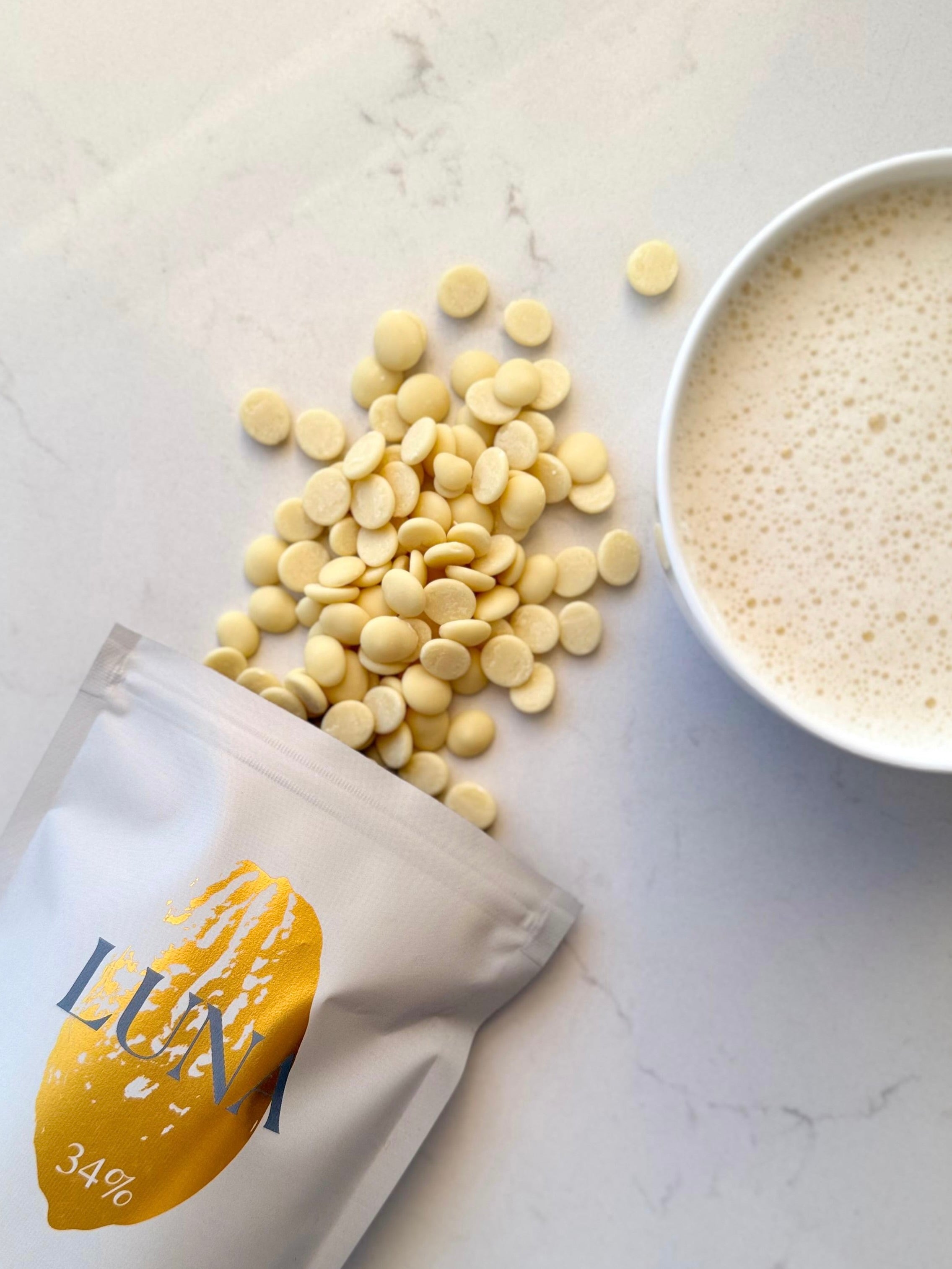 Weiße Trinkschokolade LUNA 34% Dose 500g